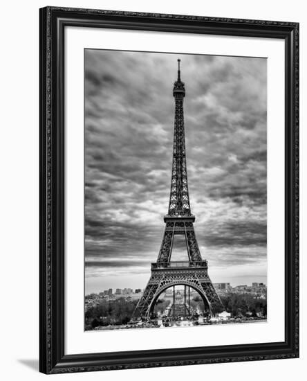 Eiffel Tower, Paris, France - Black and White Photography-Philippe Hugonnard-Framed Photographic Print