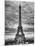 Eiffel Tower, Paris, France - Black and White Photography-Philippe Hugonnard-Mounted Premium Photographic Print