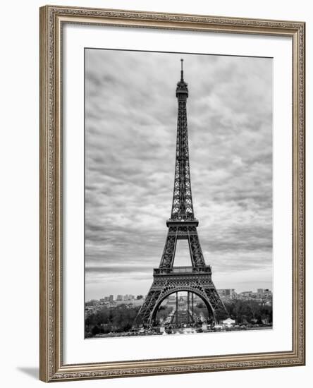 Eiffel Tower, Paris, France - Black and White Photography-Philippe Hugonnard-Framed Photographic Print