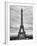 Eiffel Tower, Paris, France - Black and White Photography-Philippe Hugonnard-Framed Photographic Print