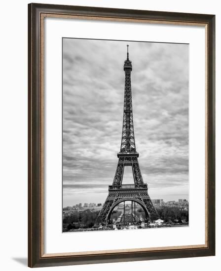 Eiffel Tower, Paris, France - Black and White Photography-Philippe Hugonnard-Framed Photographic Print