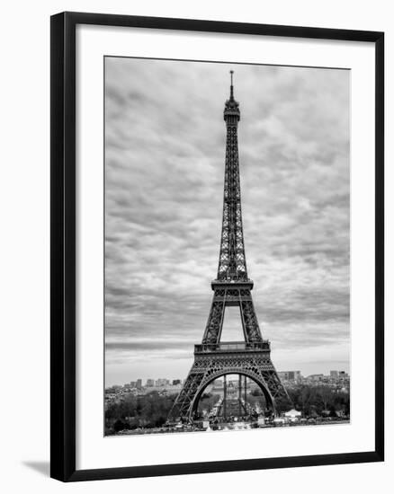 Eiffel Tower, Paris, France - Black and White Photography-Philippe Hugonnard-Framed Photographic Print