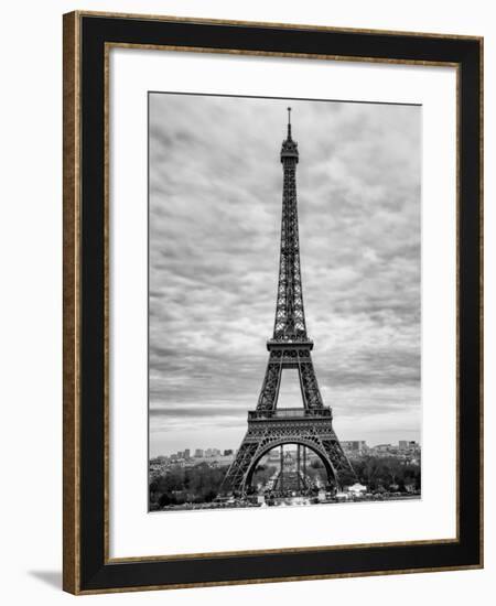 Eiffel Tower, Paris, France - Black and White Photography-Philippe Hugonnard-Framed Photographic Print