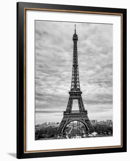 Eiffel Tower, Paris, France - Black and White Photography-Philippe Hugonnard-Framed Photographic Print