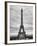 Eiffel Tower, Paris, France - Black and White Photography-Philippe Hugonnard-Framed Photographic Print