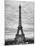 Eiffel Tower, Paris, France - Black and White Photography-Philippe Hugonnard-Mounted Photographic Print