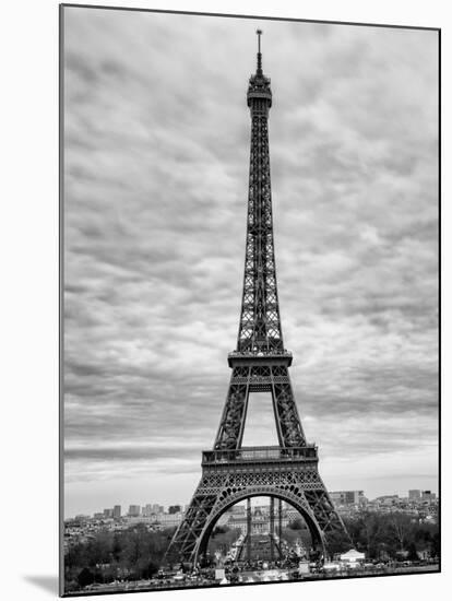 Eiffel Tower, Paris, France - Black and White Photography-Philippe Hugonnard-Mounted Photographic Print