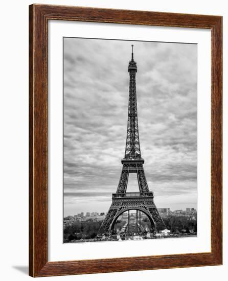 Eiffel Tower, Paris, France - Black and White Photography-Philippe Hugonnard-Framed Photographic Print