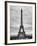 Eiffel Tower, Paris, France - Black and White Photography-Philippe Hugonnard-Framed Photographic Print