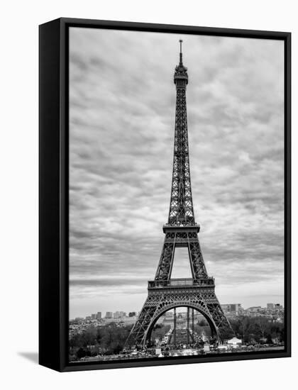 Eiffel Tower, Paris, France - Black and White Photography-Philippe Hugonnard-Framed Premier Image Canvas