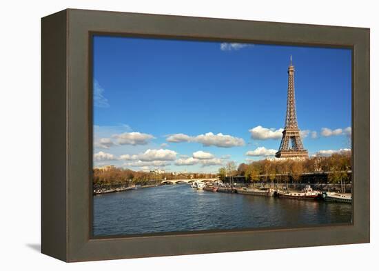 Eiffel Tower, Paris, France, Europe-null-Framed Premier Image Canvas