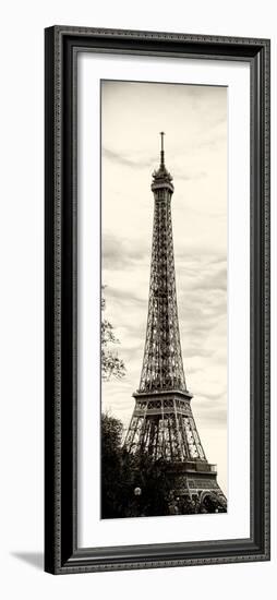Eiffel Tower, Paris, France - Sepia - Tone Vintage Photography-Philippe Hugonnard-Framed Photographic Print