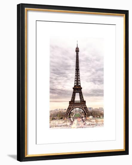 Eiffel Tower, Paris, France - White Frame and Full Format-Philippe Hugonnard-Framed Photographic Print