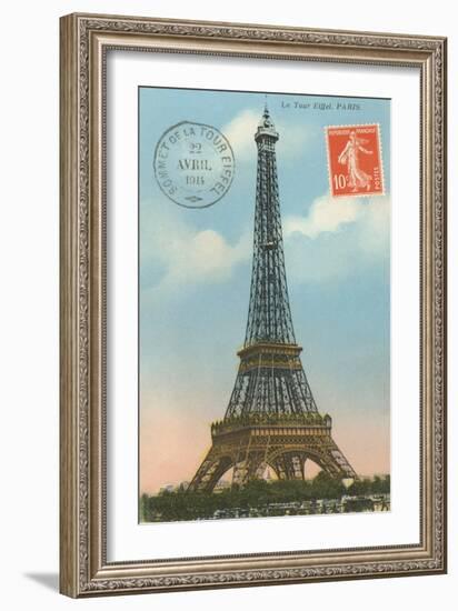 Eiffel Tower, Paris, France-null-Framed Premium Giclee Print