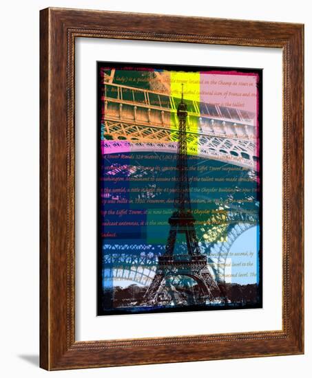 Eiffel Tower Paris-Victoria Hues-Framed Giclee Print