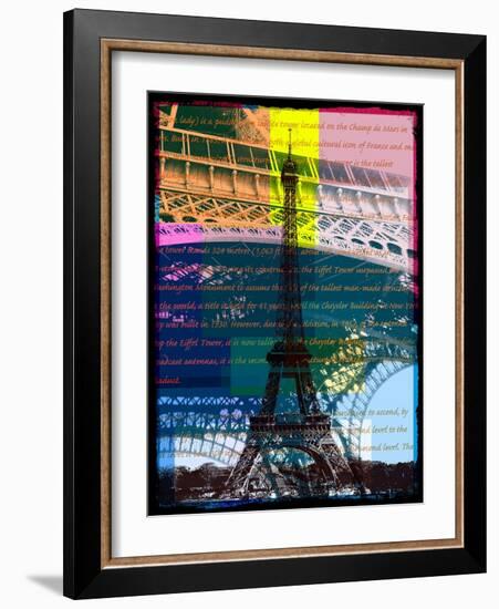 Eiffel Tower Paris-Victoria Hues-Framed Giclee Print