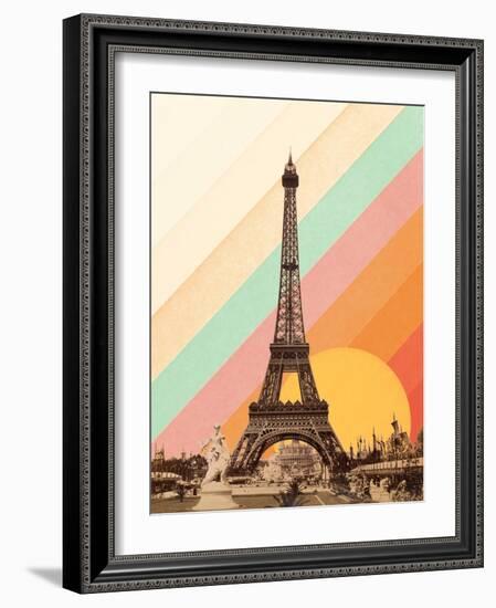 Eiffel Tower Rainbow-Florent Bodart-Framed Giclee Print