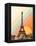 Eiffel Tower Rainbow-Florent Bodart-Framed Premier Image Canvas