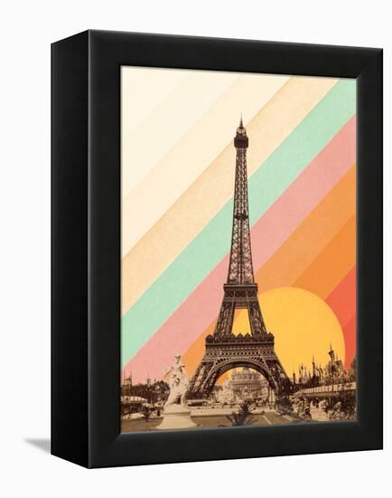 Eiffel Tower Rainbow-Florent Bodart-Framed Premier Image Canvas