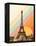 Eiffel Tower Rainbow-Florent Bodart-Framed Premier Image Canvas