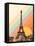 Eiffel Tower Rainbow-Florent Bodart-Framed Premier Image Canvas