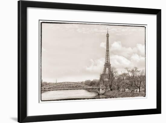 Eiffel Tower, Seine and Pont Rouelle-Cora Niele-Framed Giclee Print