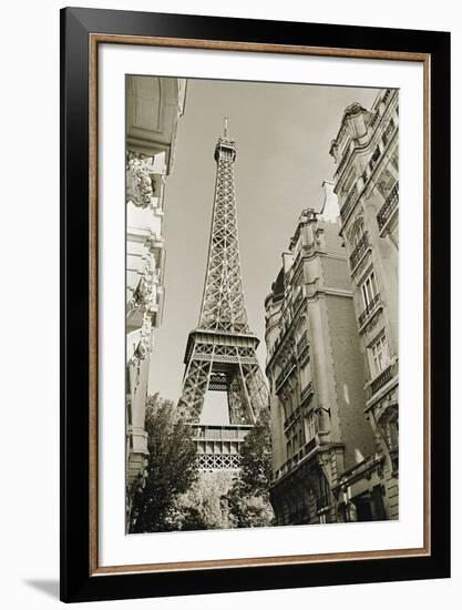 Eiffel Tower Street View #1-Christian Peacock-Framed Art Print