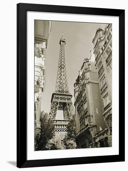 Eiffel Tower Street View #1-Christian Peacock-Framed Art Print