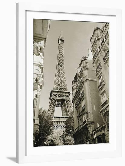 Eiffel Tower Street View #1-Christian Peacock-Framed Art Print