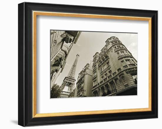 Eiffel Tower Street View #2-Christian Peacock-Framed Art Print