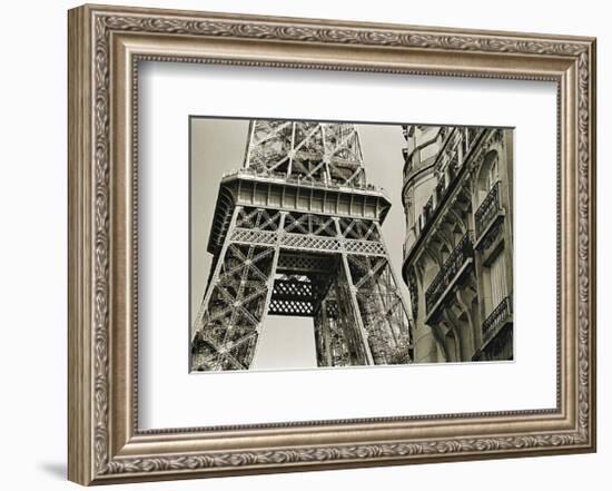 Eiffel Tower Street View #3-Christian Peacock-Framed Art Print