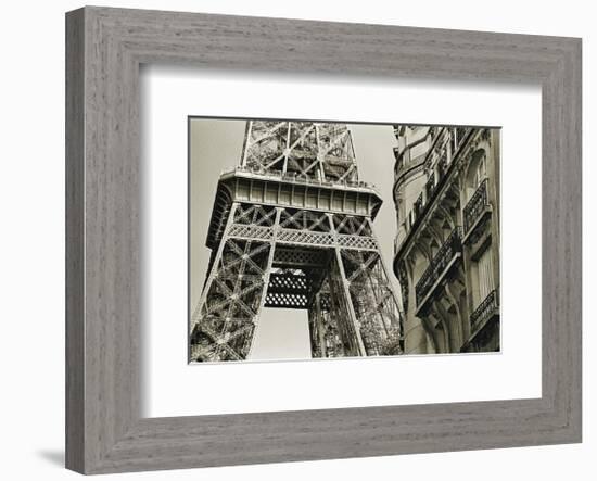 Eiffel Tower Street View #3-Christian Peacock-Framed Art Print
