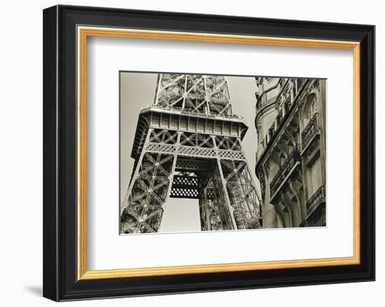 Eiffel Tower Street View #3-Christian Peacock-Framed Art Print