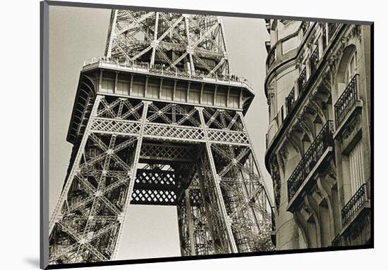 Eiffel Tower Street View #3-Christian Peacock-Mounted Art Print