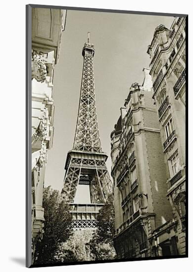 Eiffel Tower Street View, no. 1-Christian Peacock-Mounted Giclee Print