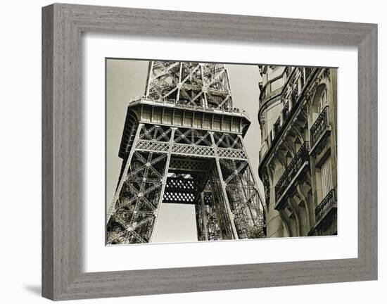 Eiffel Tower Street View, no. 3-Christian Peacock-Framed Giclee Print