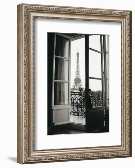 Eiffel Tower through French Doors-Christian Peacock-Framed Giclee Print