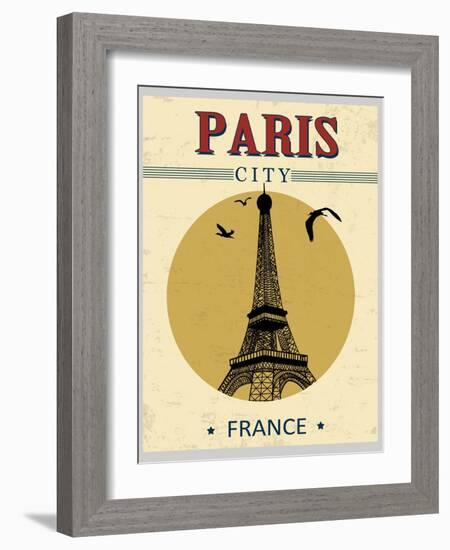 Eiffel Tower Tower From Paris Poster-radubalint-Framed Art Print