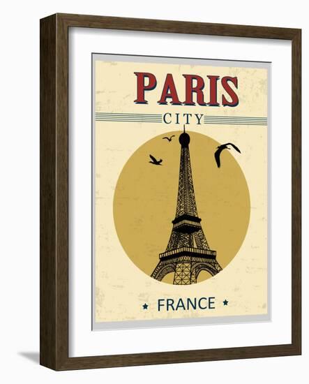 Eiffel Tower Tower From Paris Poster-radubalint-Framed Art Print