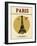 Eiffel Tower Tower From Paris Poster-radubalint-Framed Art Print