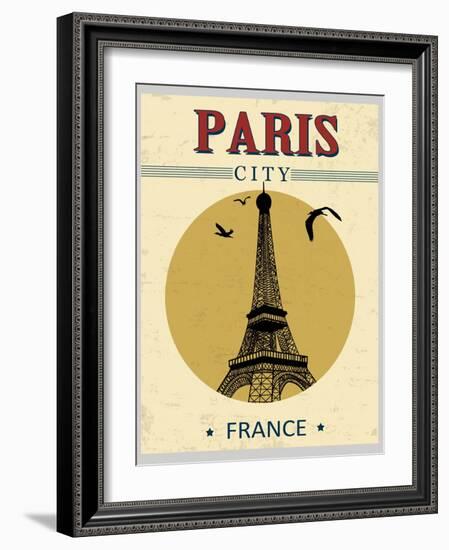 Eiffel Tower Tower From Paris Poster-radubalint-Framed Art Print