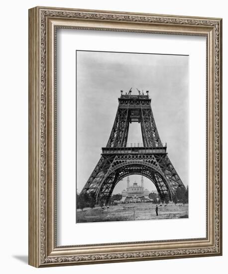 Eiffel Tower Under Construction-null-Framed Photographic Print