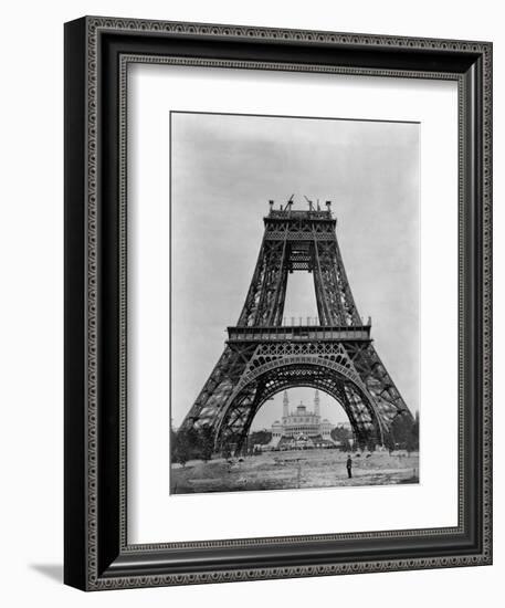 Eiffel Tower Under Construction-null-Framed Photographic Print