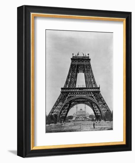 Eiffel Tower Under Construction-null-Framed Photographic Print