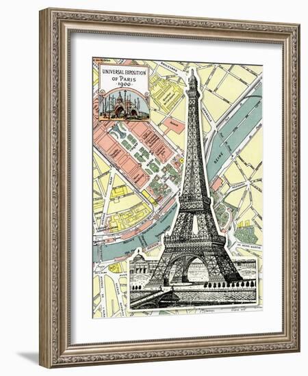 Eiffel Tower Universal Exposition of Paris, 1900-Piddix-Framed Art Print