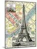 Eiffel Tower Universal Exposition of Paris, 1900-Piddix-Mounted Art Print