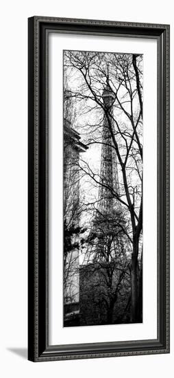 Eiffel Tower View of Winter Trocadero - Paris, France - Black and White Photography-Philippe Hugonnard-Framed Photographic Print