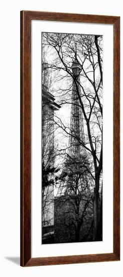 Eiffel Tower View of Winter Trocadero - Paris, France - Black and White Photography-Philippe Hugonnard-Framed Photographic Print