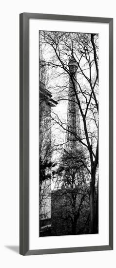 Eiffel Tower View of Winter Trocadero - Paris, France - Black and White Photography-Philippe Hugonnard-Framed Photographic Print