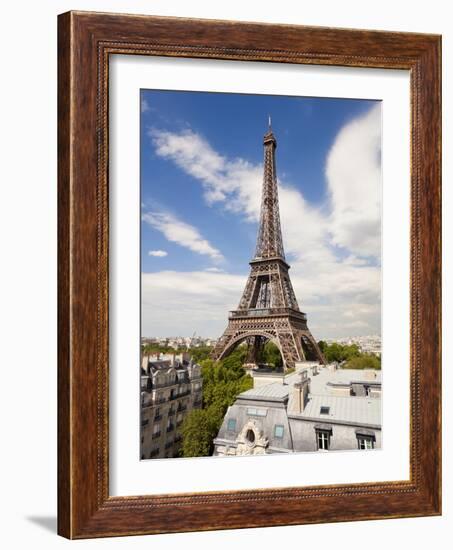 Eiffel Tower, Viewed over Rooftops, Paris, France, Europe-Gavin Hellier-Framed Photographic Print